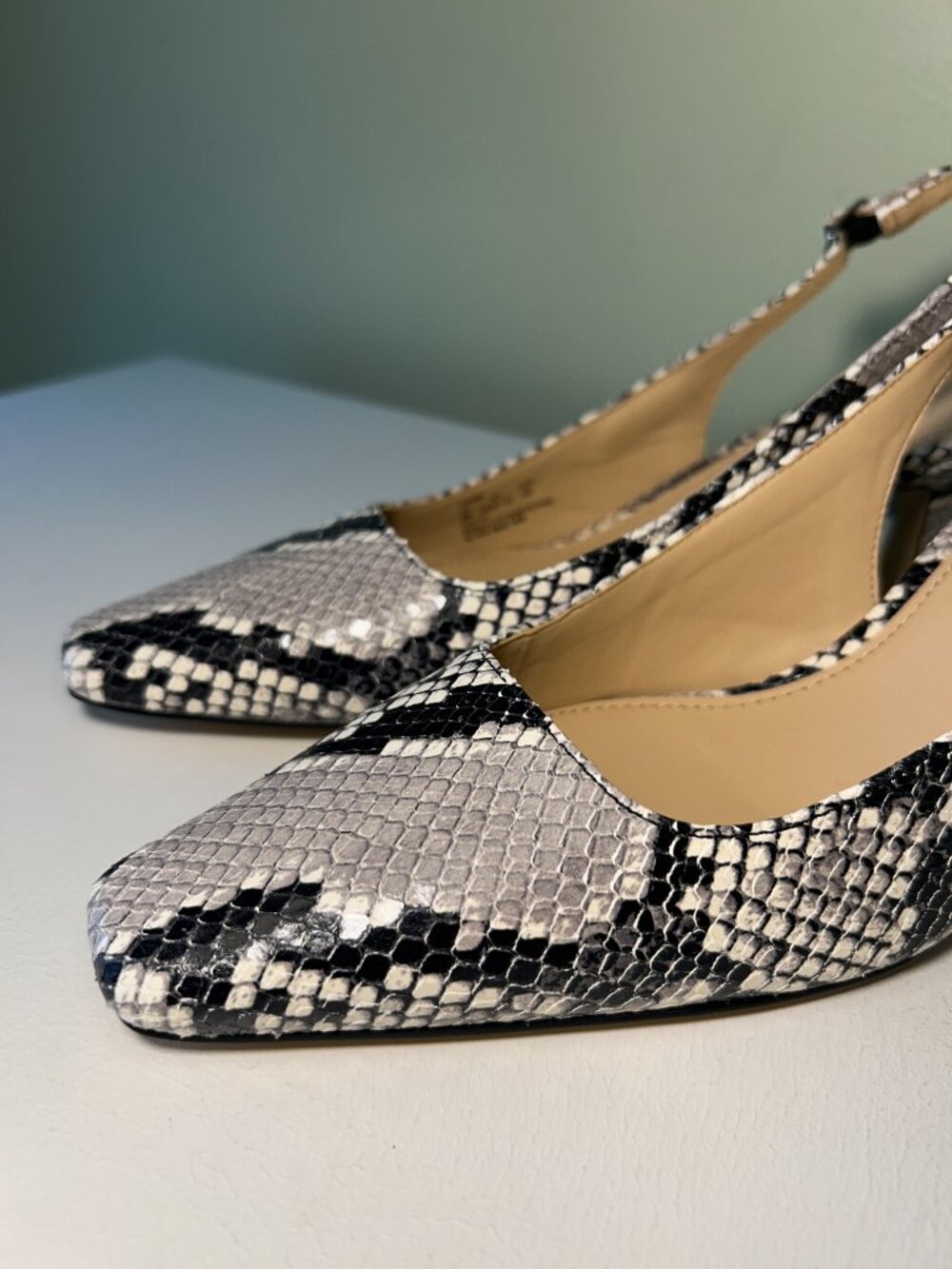 Coach Women's Slingback Heel With Snake Print - Picture 9 of 14